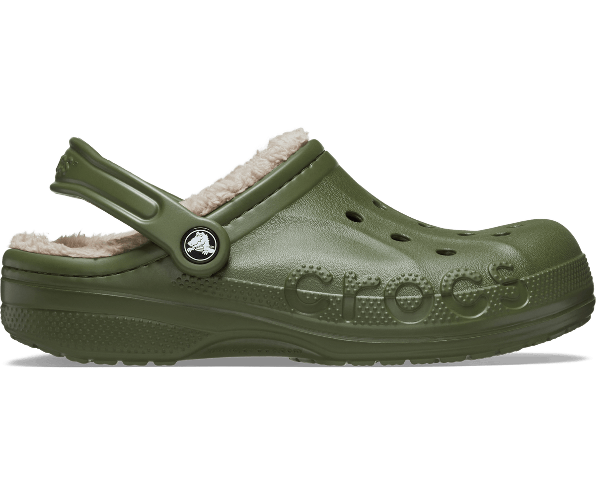 Crocs Men's Baya Lined Clog - Army Green / Multi