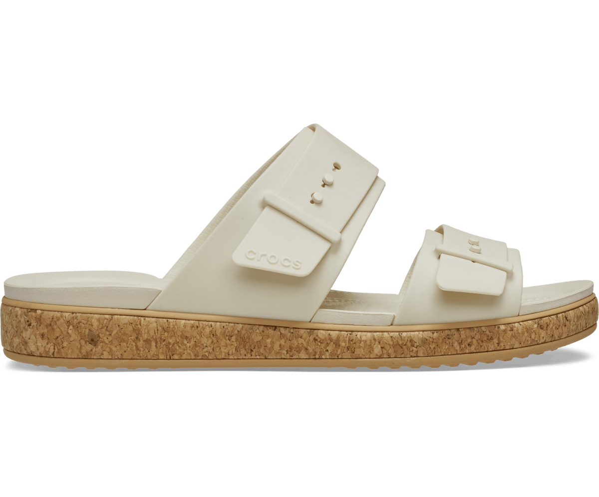 Crocs Women's Brooklyn Buckle Low Low Cork Sandal - Frappé