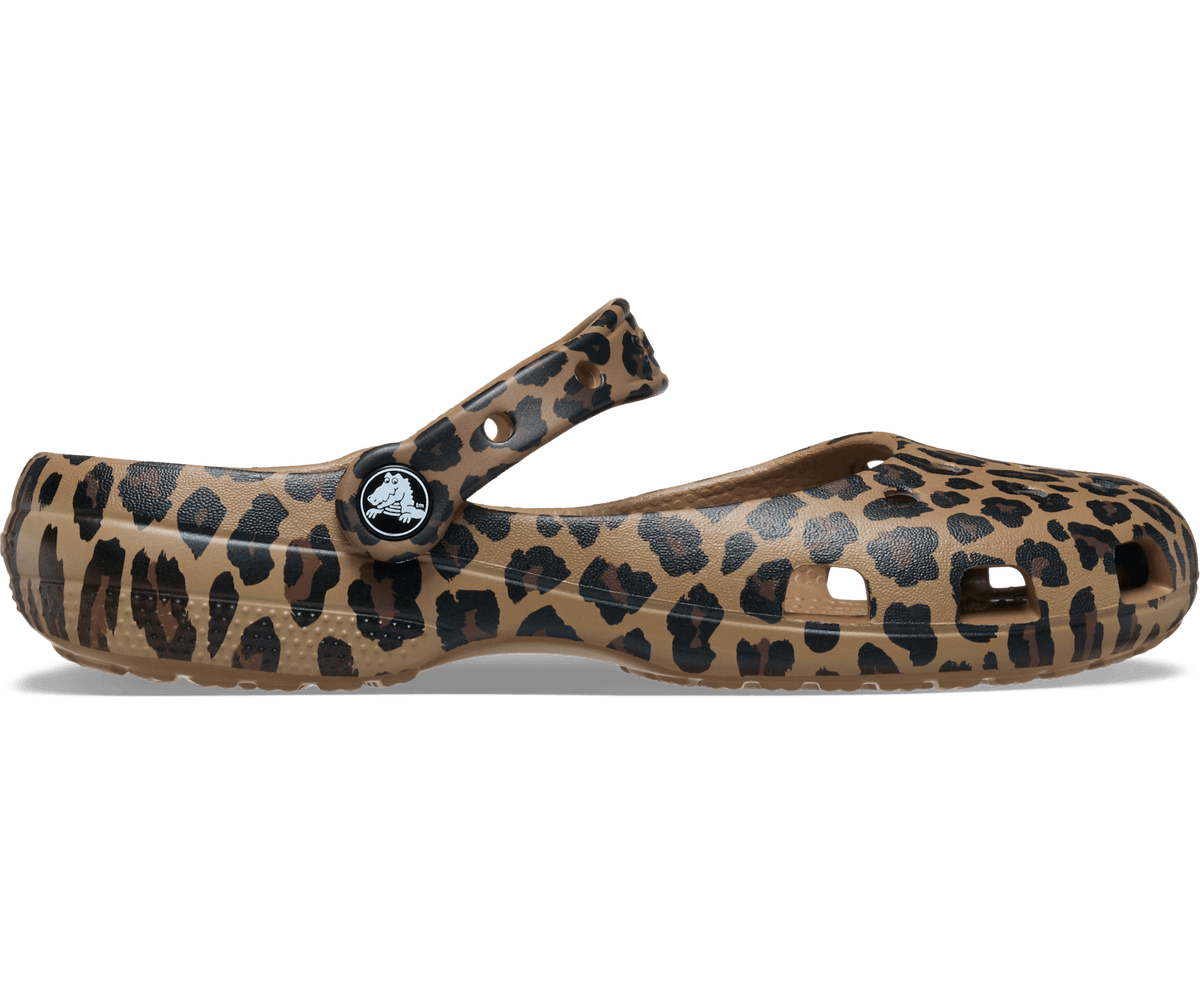 Crocs Women's Classic Animal Ballet - Sepia/Leopard