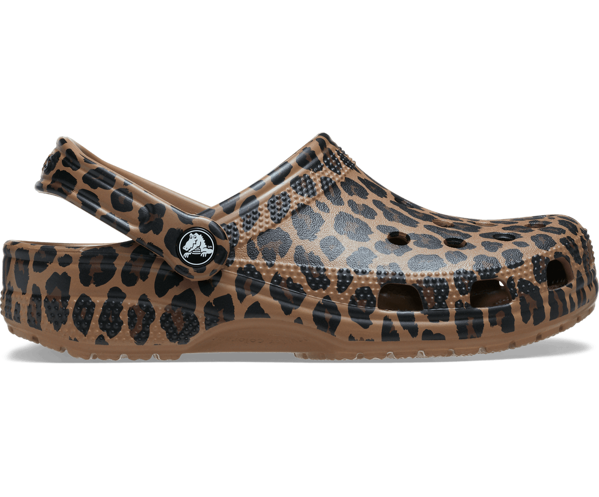 Crocs Women's Classic Animal Clog - Sepia / Leopard