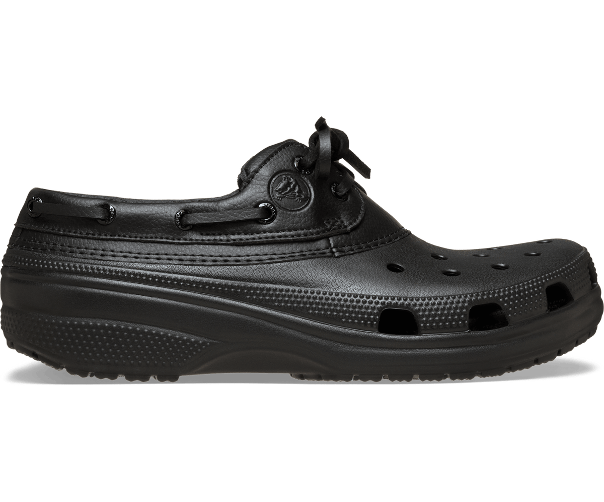 Crocs Men's Classic Boat Shoe - Black / Black