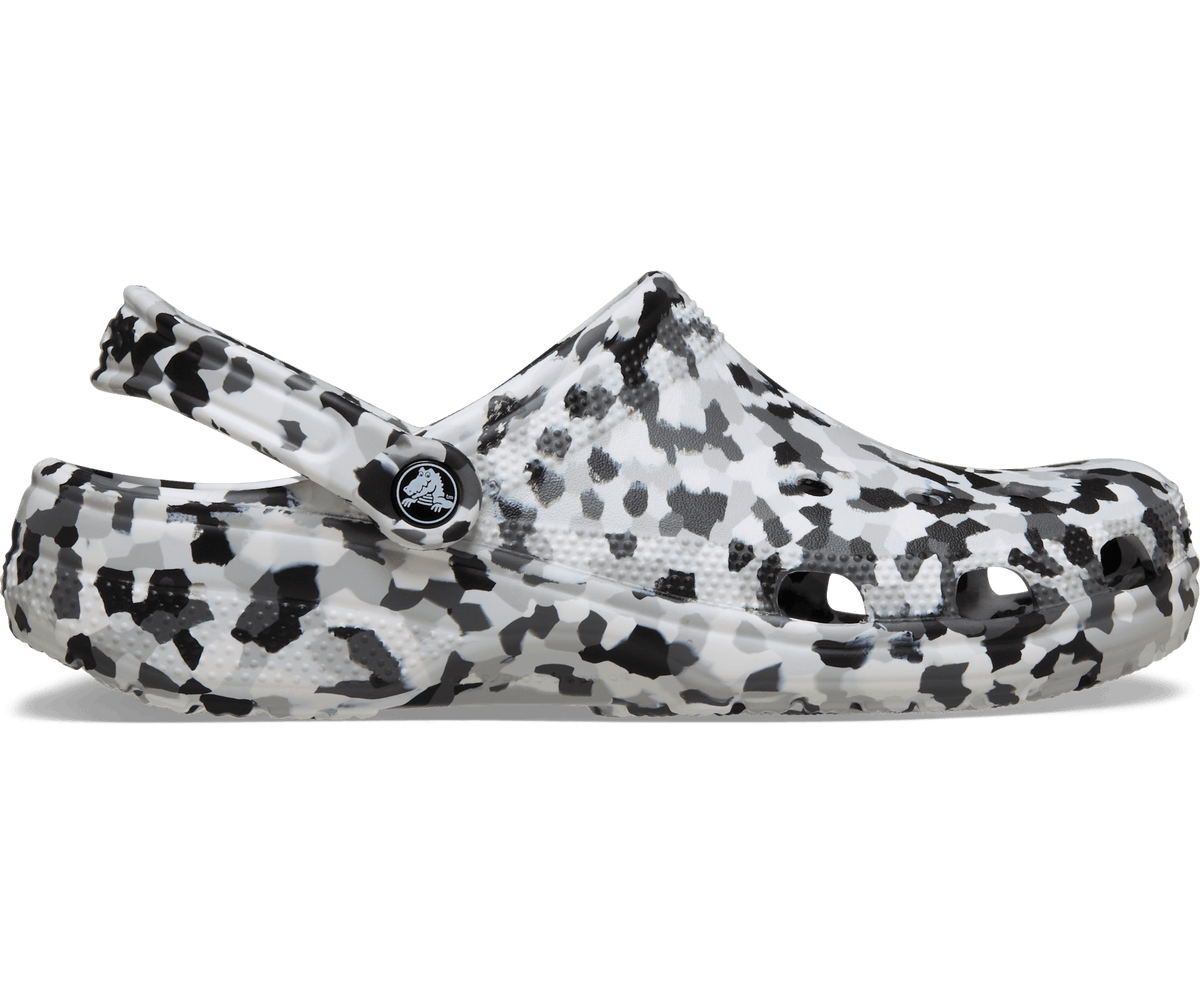Crocs Men's Classic Confetti Clog - Black / White
