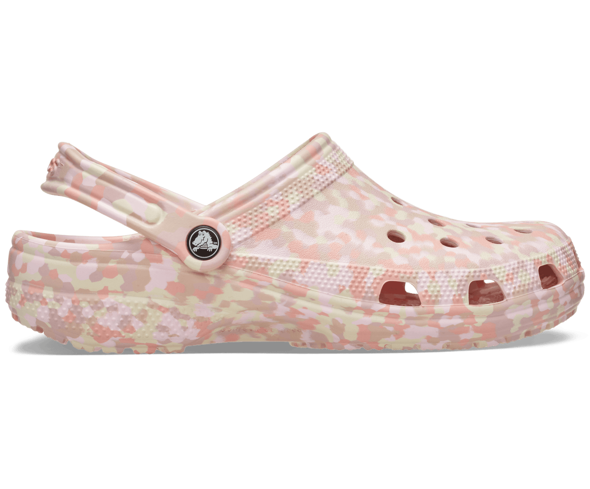 Crocs Men's Classic Confetti Clog - Pink Milk/Multi