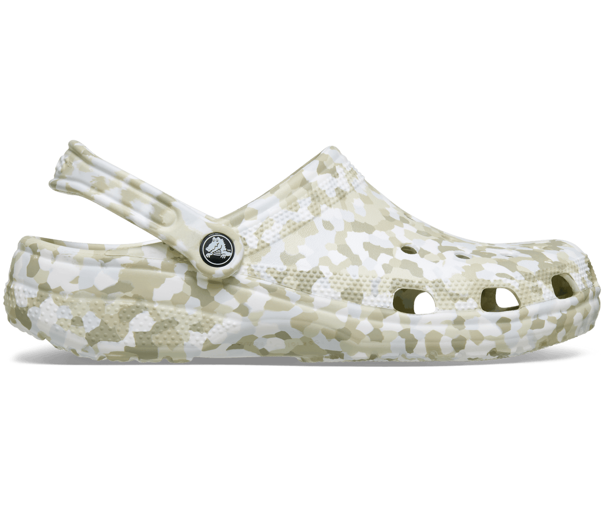Crocs Men's Classic Confetti Clog - Summit White/Multi