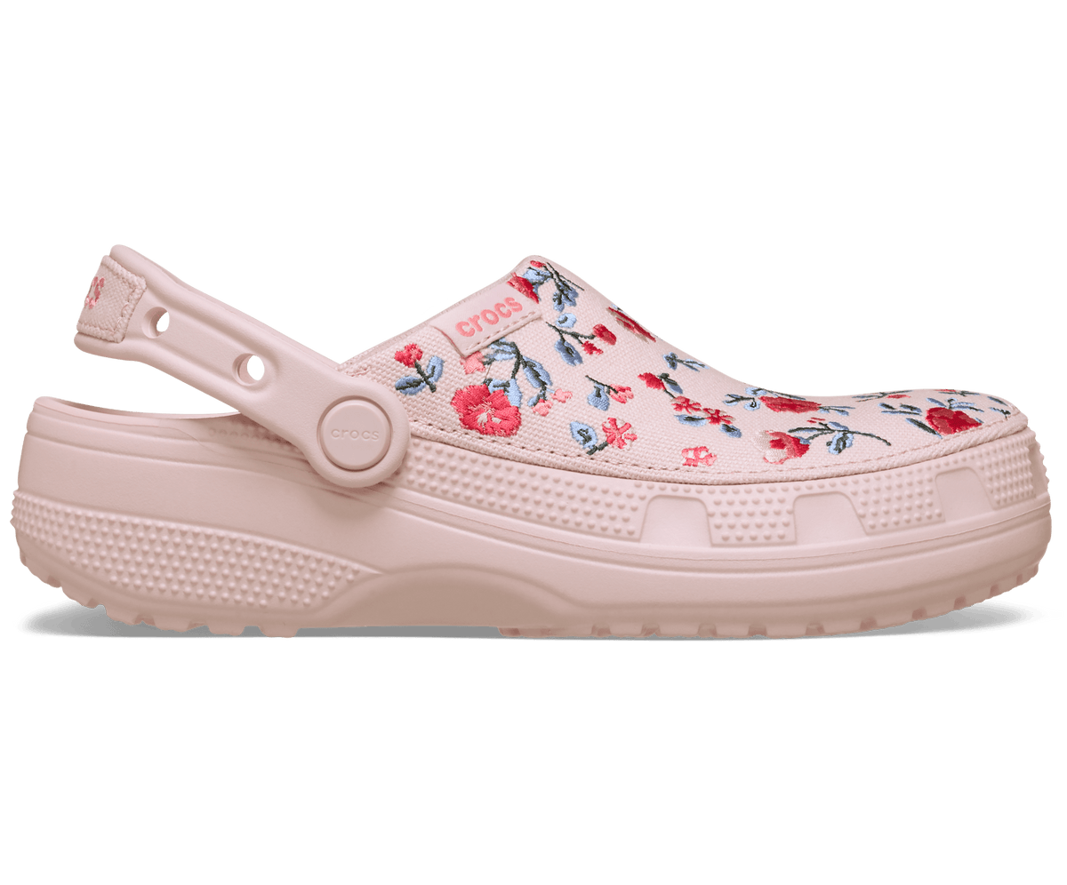 Crocs Men's Classic Crafted Floral Clog - Cotton Candy