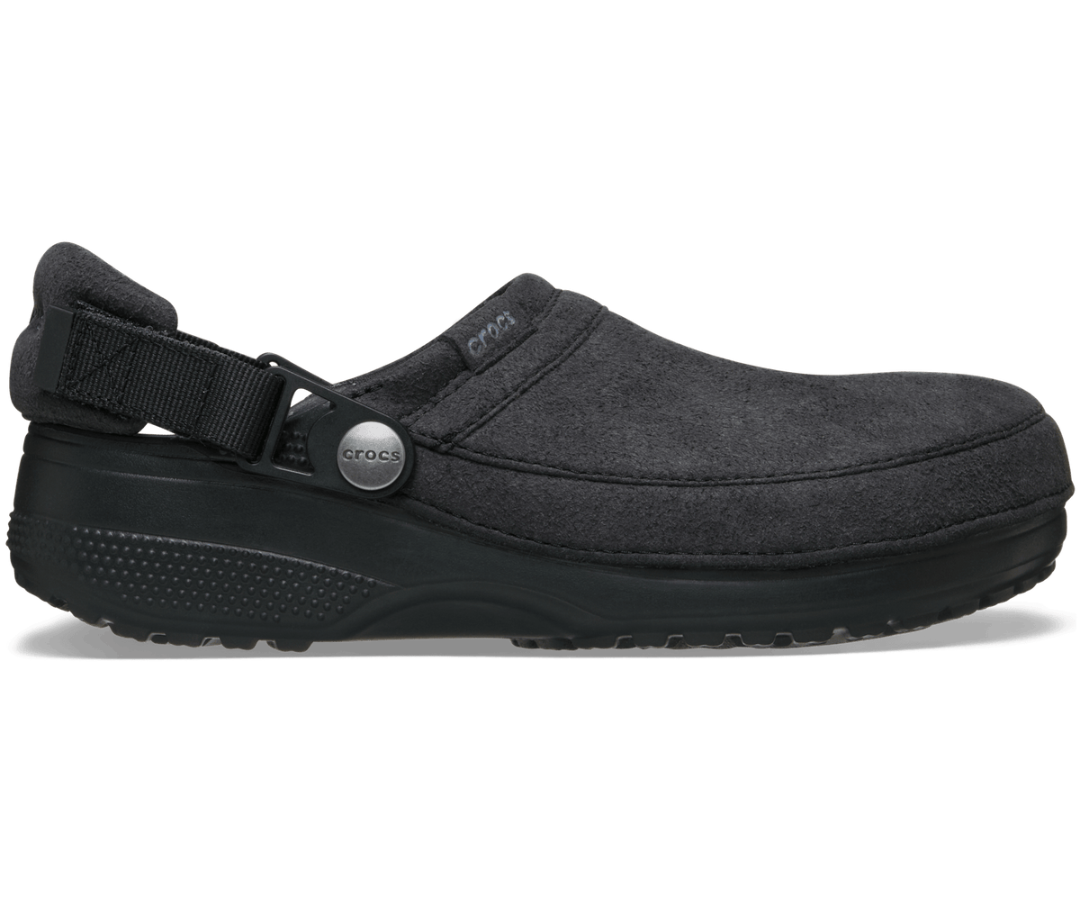 Crocs Men's Classic Crafted Vegan Suede Clog - Black