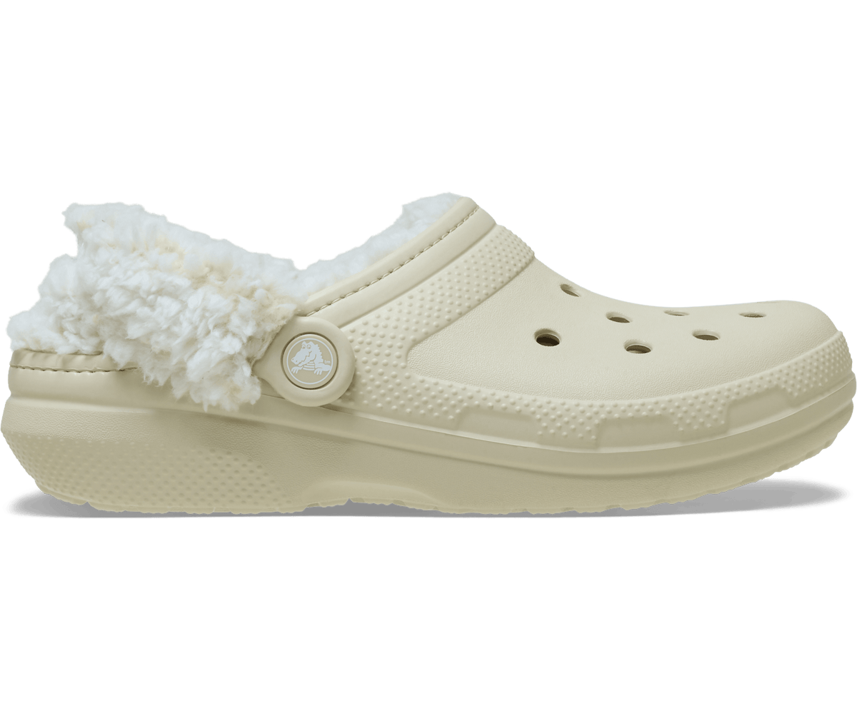 Crocs Men's Classic Fleece Lined Clog - Bone