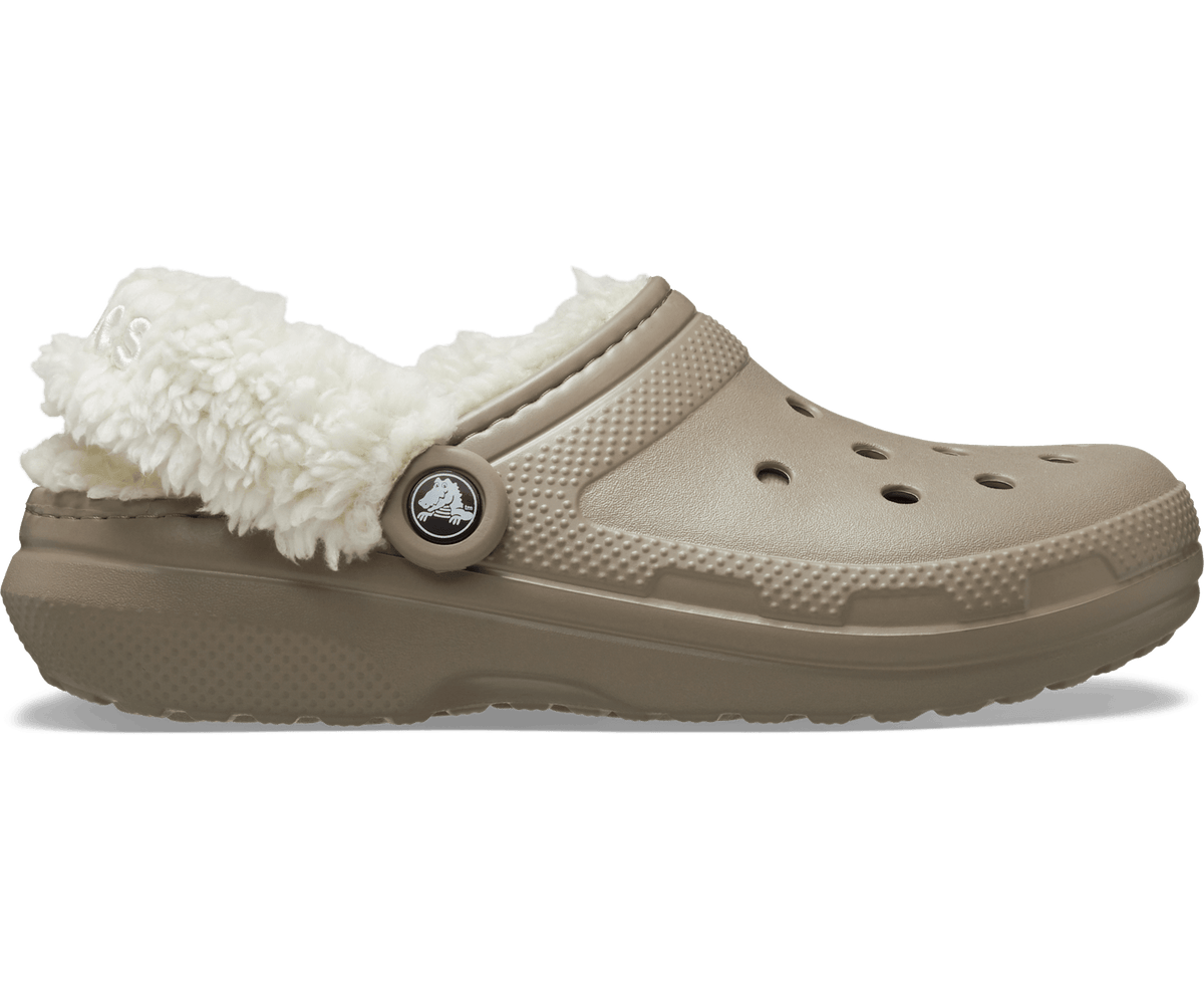 Crocs Women's Classic Fleece Lined Clog - Mushroom