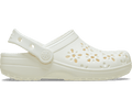 Crocs Women's Classic Floral Cut-Out Clog - Chalk