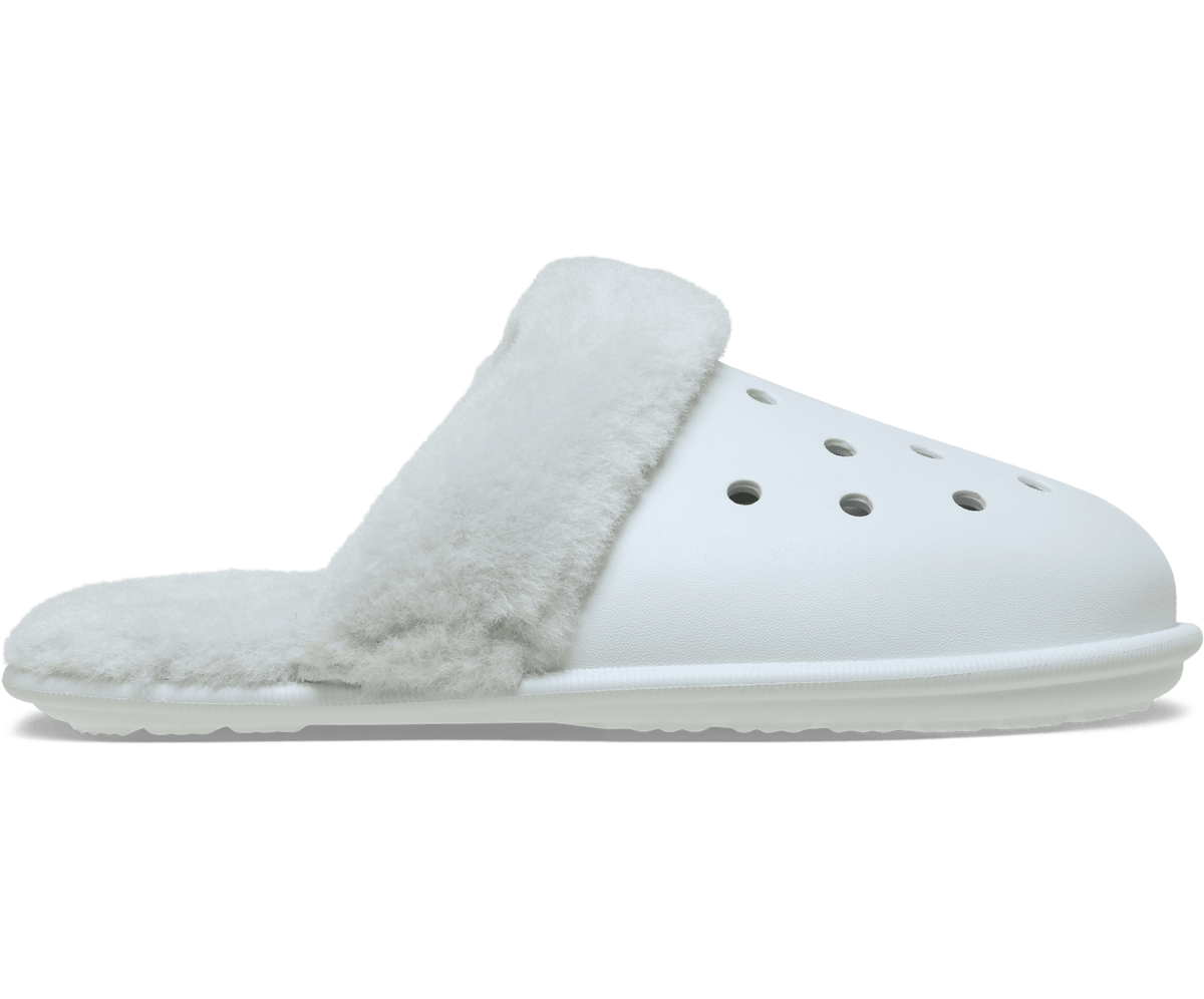 Crocs Women's Classic Fuzz Scuff - Moonlight