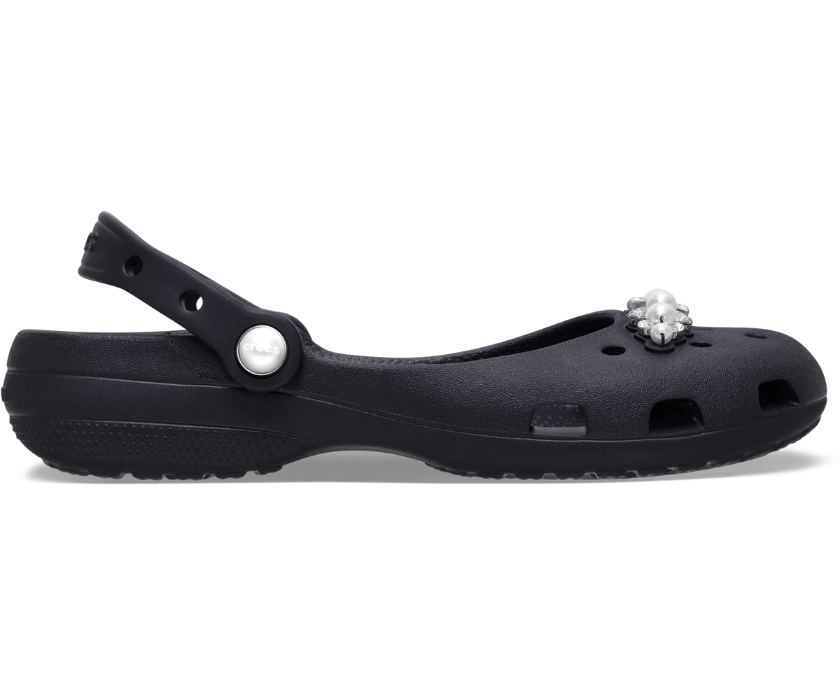 Crocs Women's Classic Pearls Ballet - Black