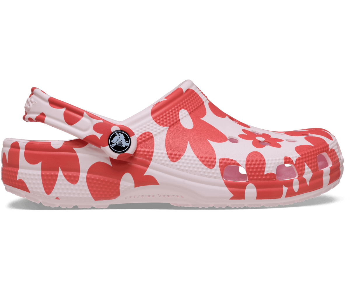 Crocs Men's Classic Pop Petals Clog - Bubble Ice/Multi