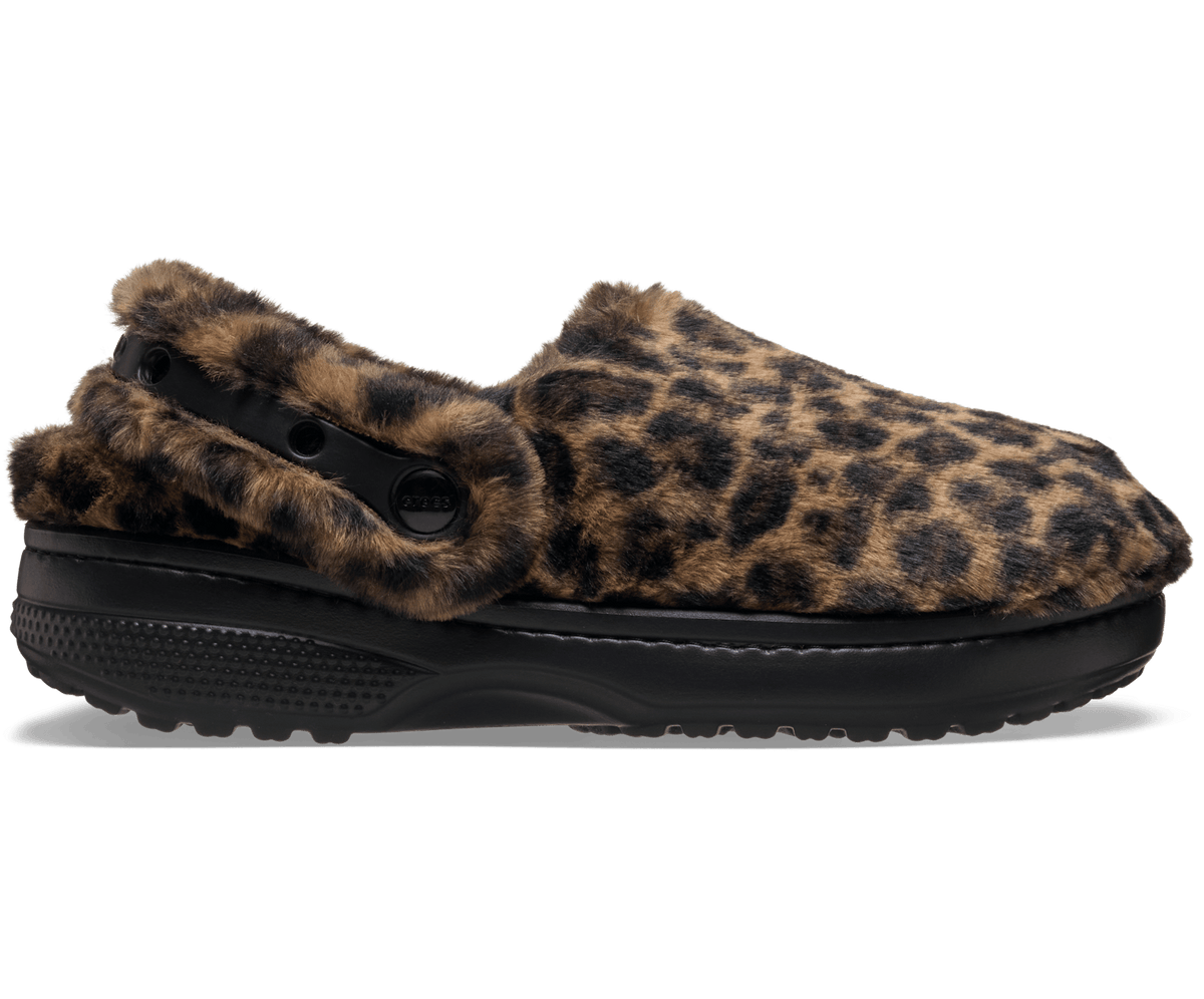Crocs Men's Classic Unfurgettable Animal Clog - Sepia / Leopard