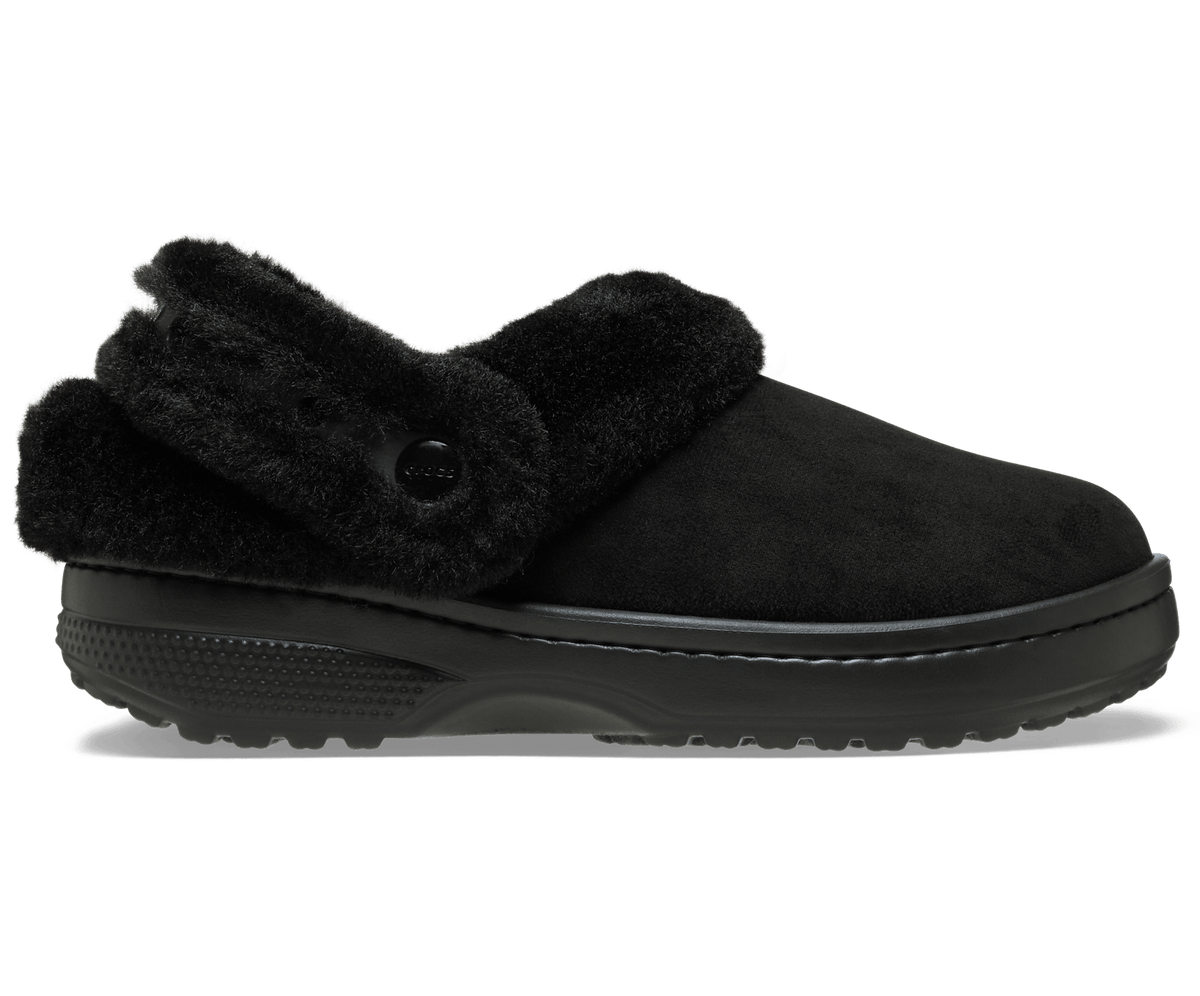 Crocs Men's Classic Unfurgettable Vegan Suede Clog - Black