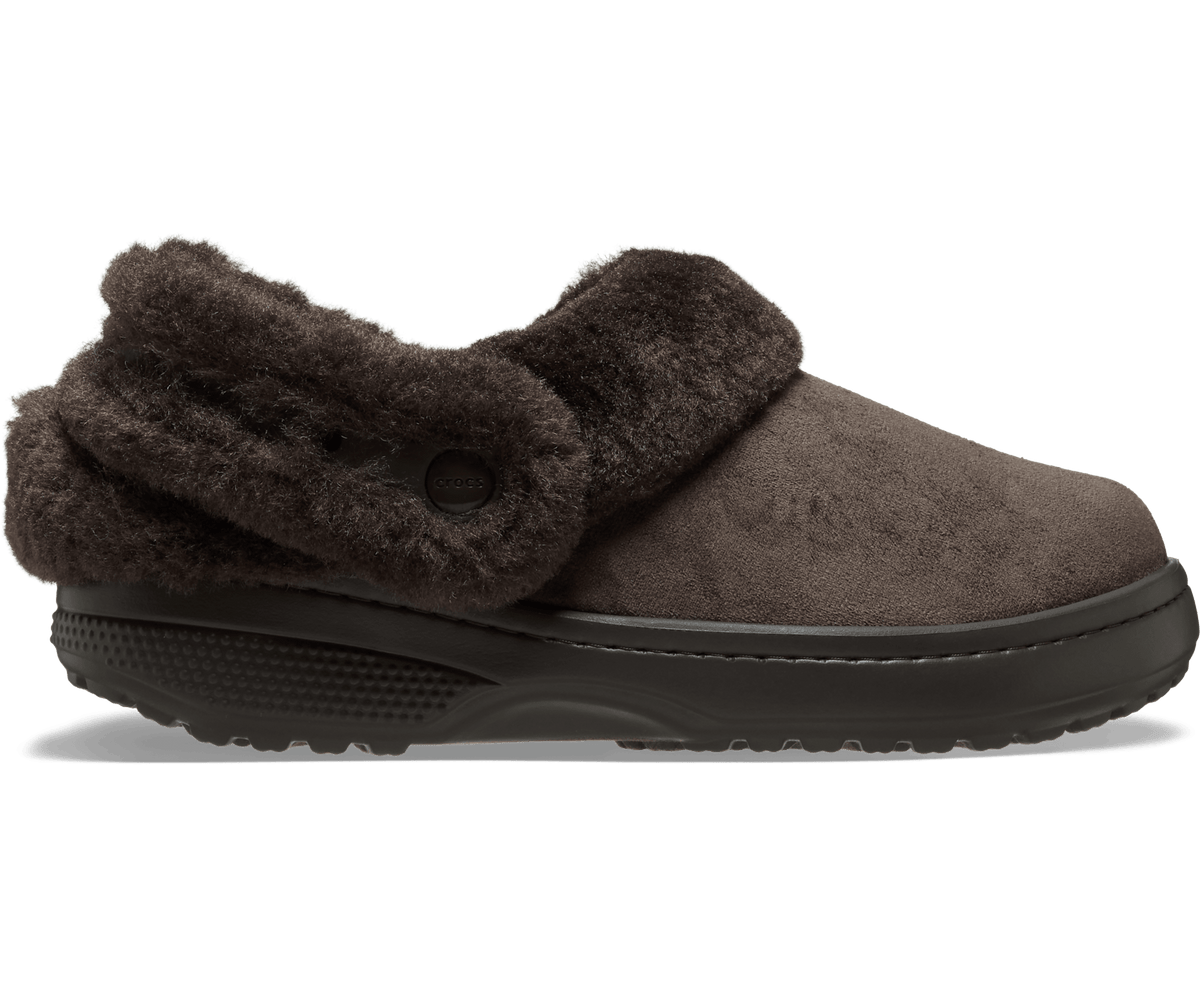 Crocs Men's Classic Unfurgettable Vegan Suede Clog - Espresso