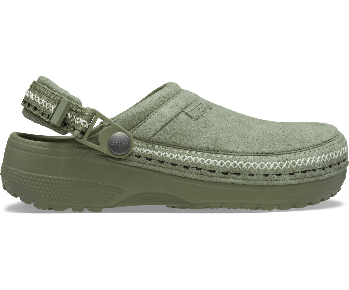 Crocs Men's Crafted Vegan Suede Stitch Clog - Cargo