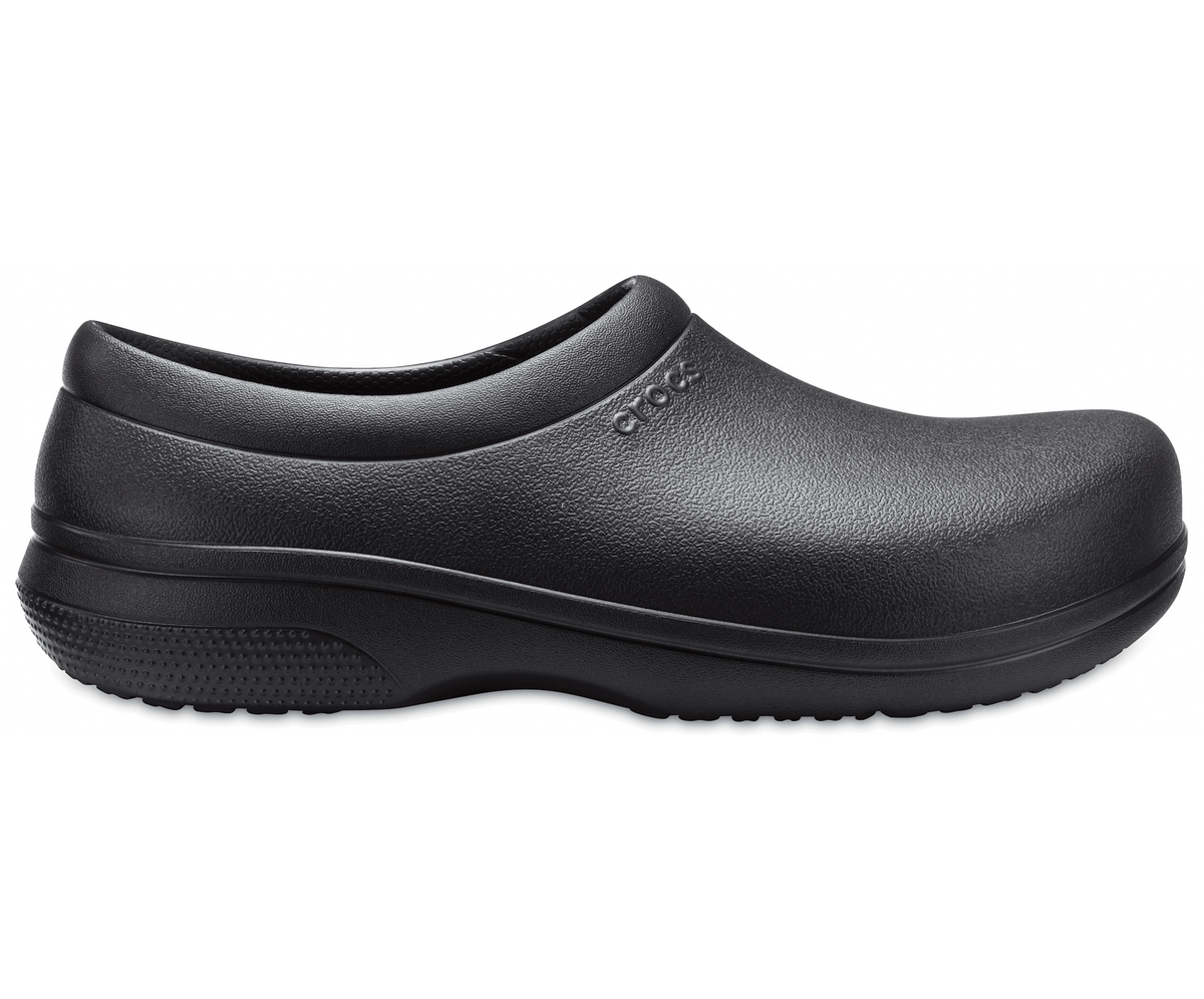 Crocs Men's On The Clock Work Slip-On - Black