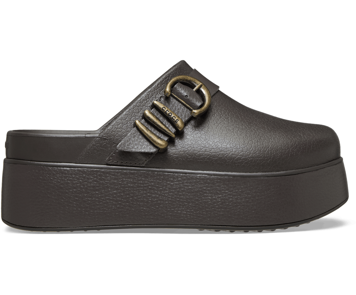 Crocs Women's Dylan Platform Boho Buckle Clog - Espresso