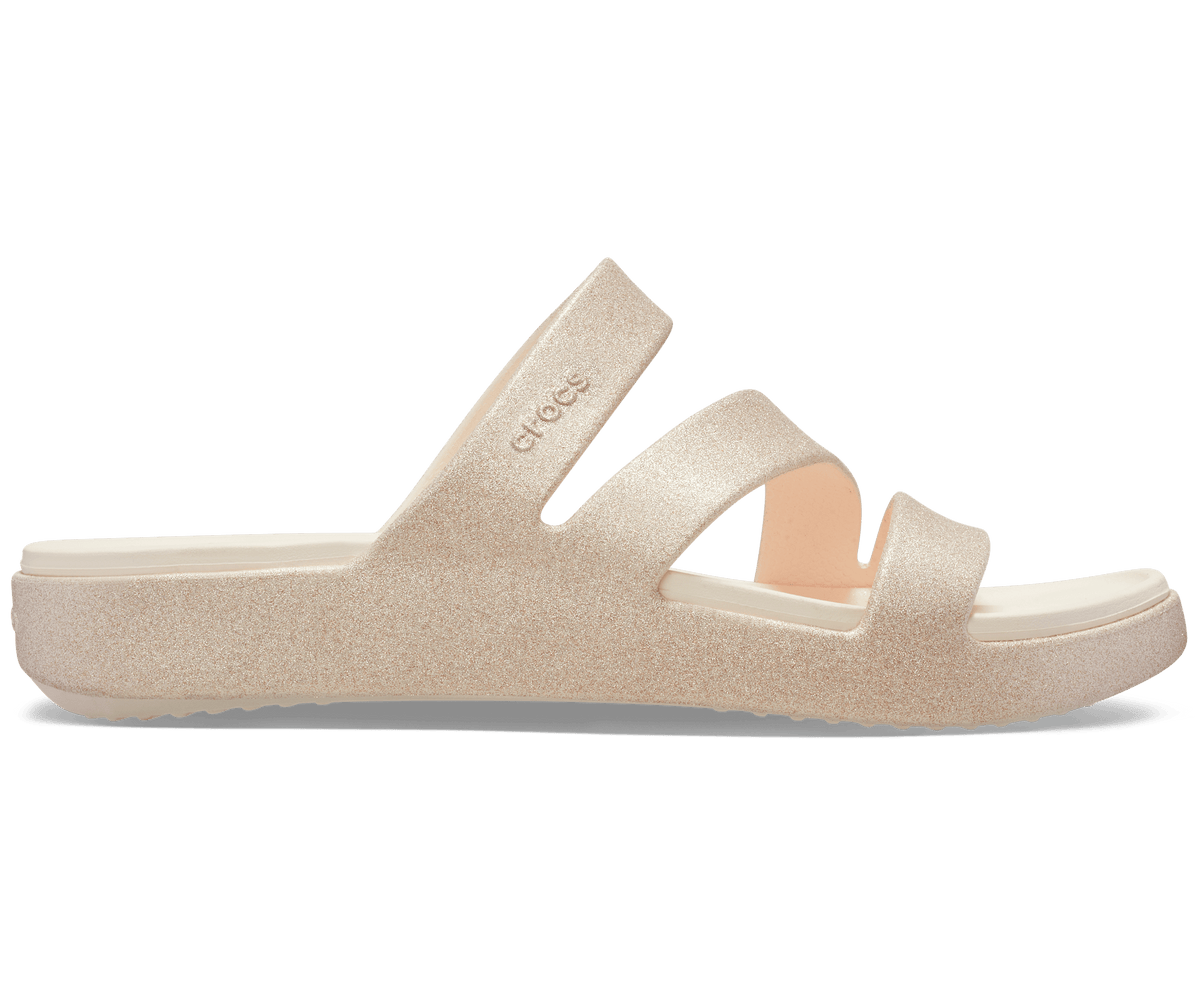 Crocs Women's Getaway Glimmer Strappy - Peach Ice