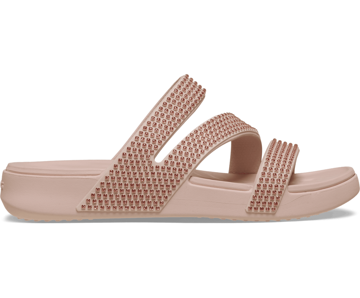 Crocs Women's Getaway Strappy Gems Sandal - Quartz
