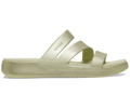 Crocs Women's Getaway Strappy Metallic Sandal - Champagne Metallic