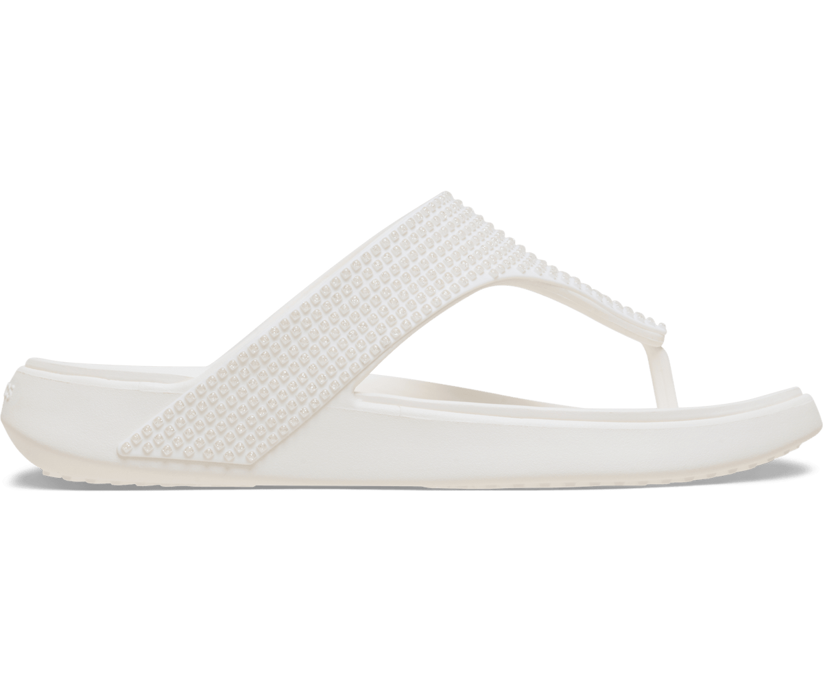 Crocs Women's Getaway Triangle Flip Gems - Chalk