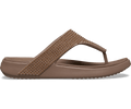 Crocs Women's Getaway Triangle Flip Gems - Latte