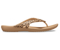 Crocs Women's Kadee II Leopard Flip - Leopard / Gold