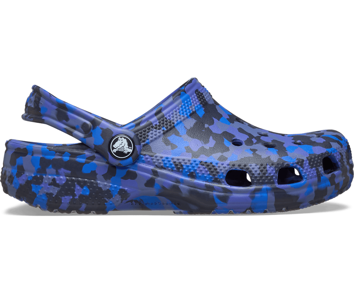 Crocs Kids' Classic Confetti Clog - Blue Bolt / Multi