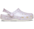 Crocs Kids' Classic Fantasy Glitter Clog - White