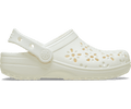 Crocs Kids' Classic Floral Cut-Out Clog - Chalk
