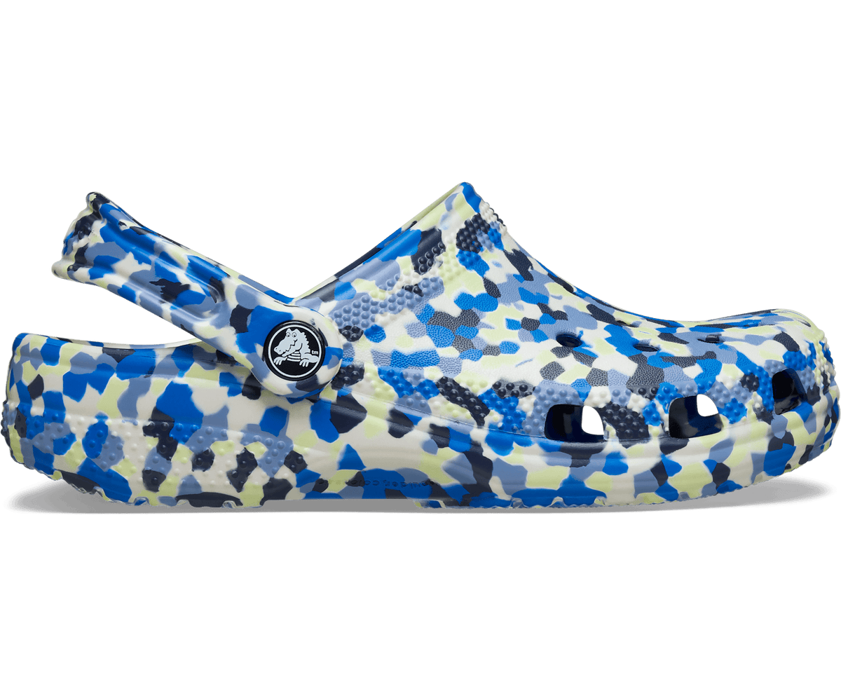 Crocs Kids' Classic Glow Confetti Clog - Glow Light/Multi