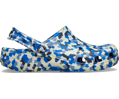 Crocs Kids' Classic Glow Confetti Clog - Glow Light/Multi
