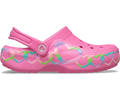Crocs Kids' Classic Heart Lights Clog - Pink Lemonade