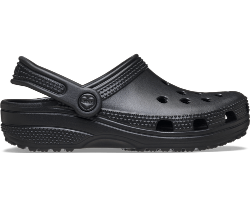 Crocs Kids' Classic Hearts Cut Out Clog - Black