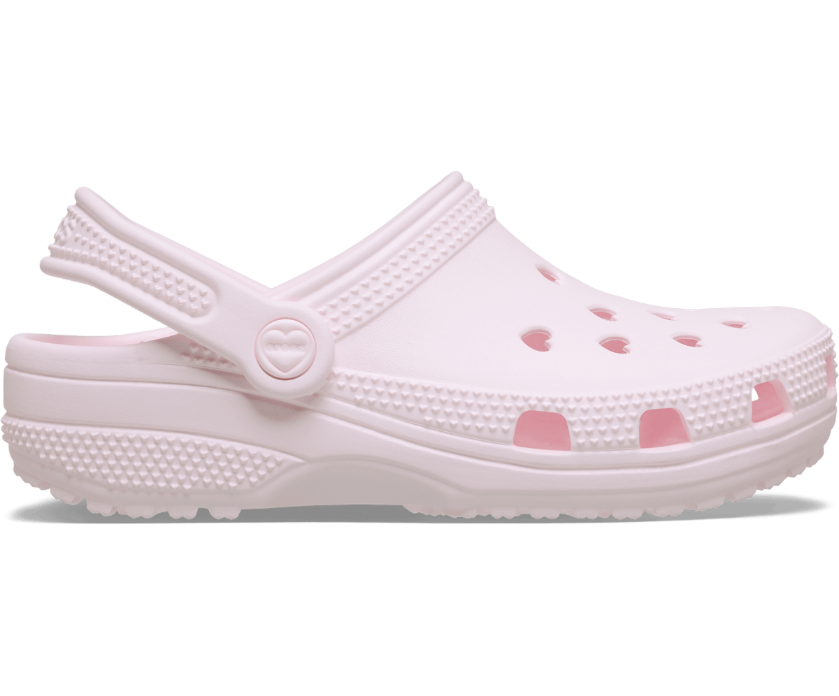Crocs Kids' Classic Hearts Cut Out Clog - Bubble Ice