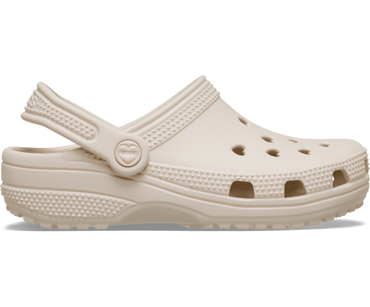 Crocs Kids' Classic Hearts Cut Out Clog - FrappÃ©