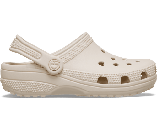 Crocs Kids' Classic Hearts Cut Out Clog - FrappÃ©