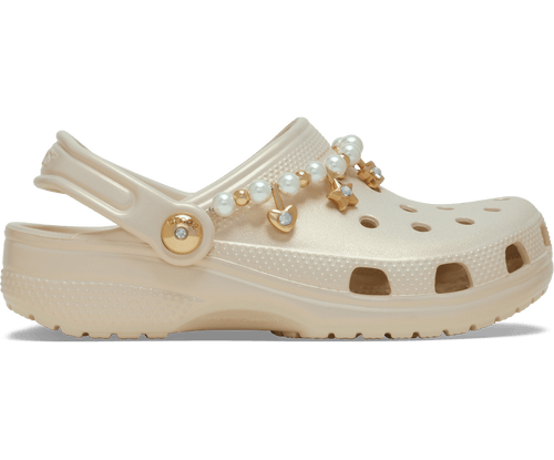 Crocs Kids' Classic Pearl Bracelet Clog - FrappÃ©