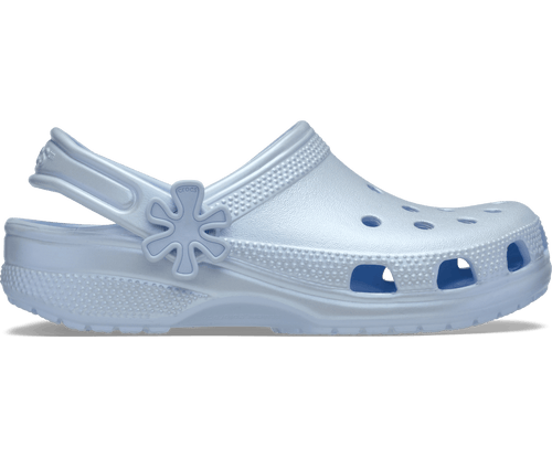 Crocs Kids' Classic Pearl Shine Clog - Blue Frost