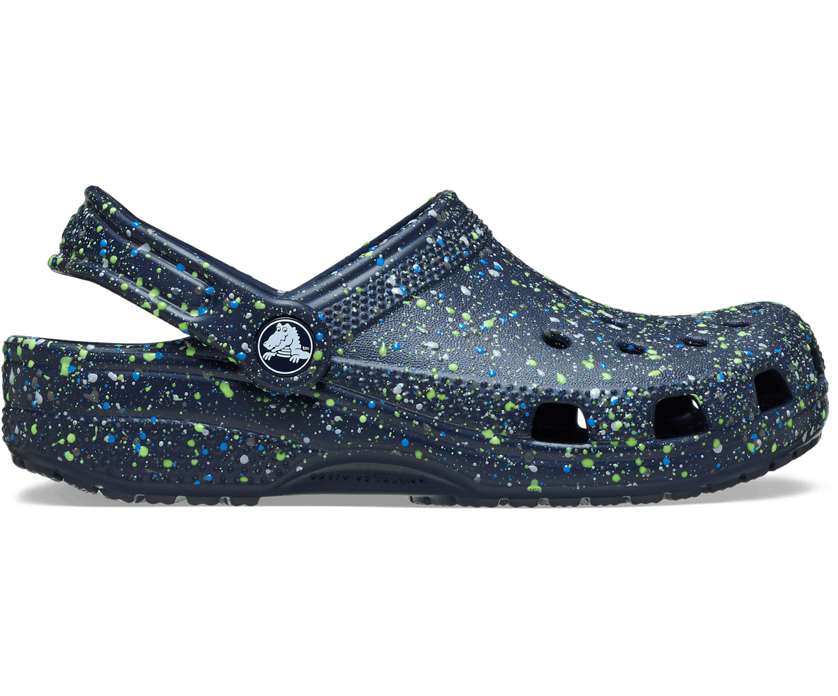 Crocs Kids' Classic Splatter Paint Clog - Navy / Multi