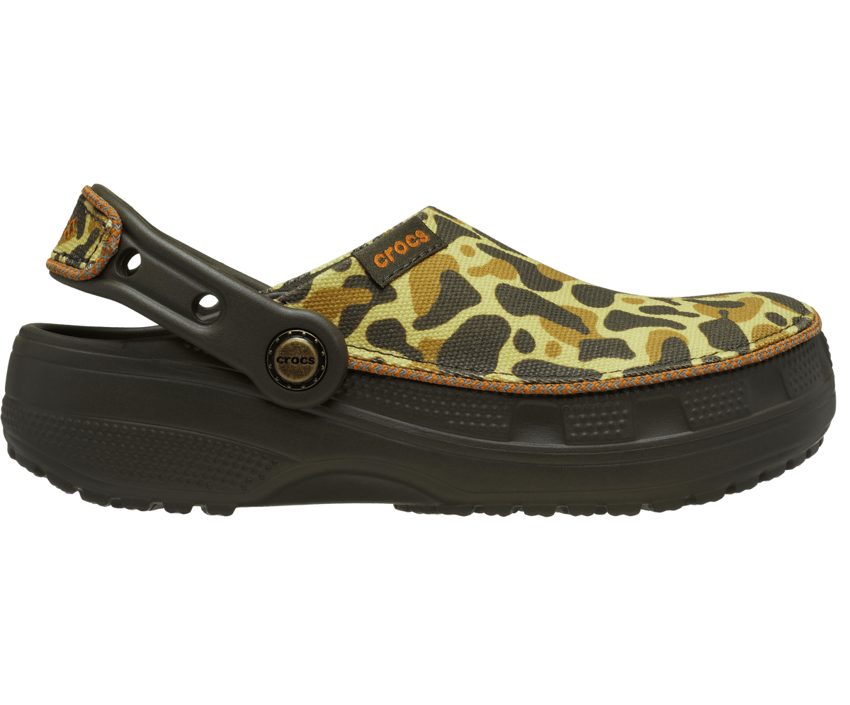 Crocs Kids' Crafted Camo Clog - Deep Olive