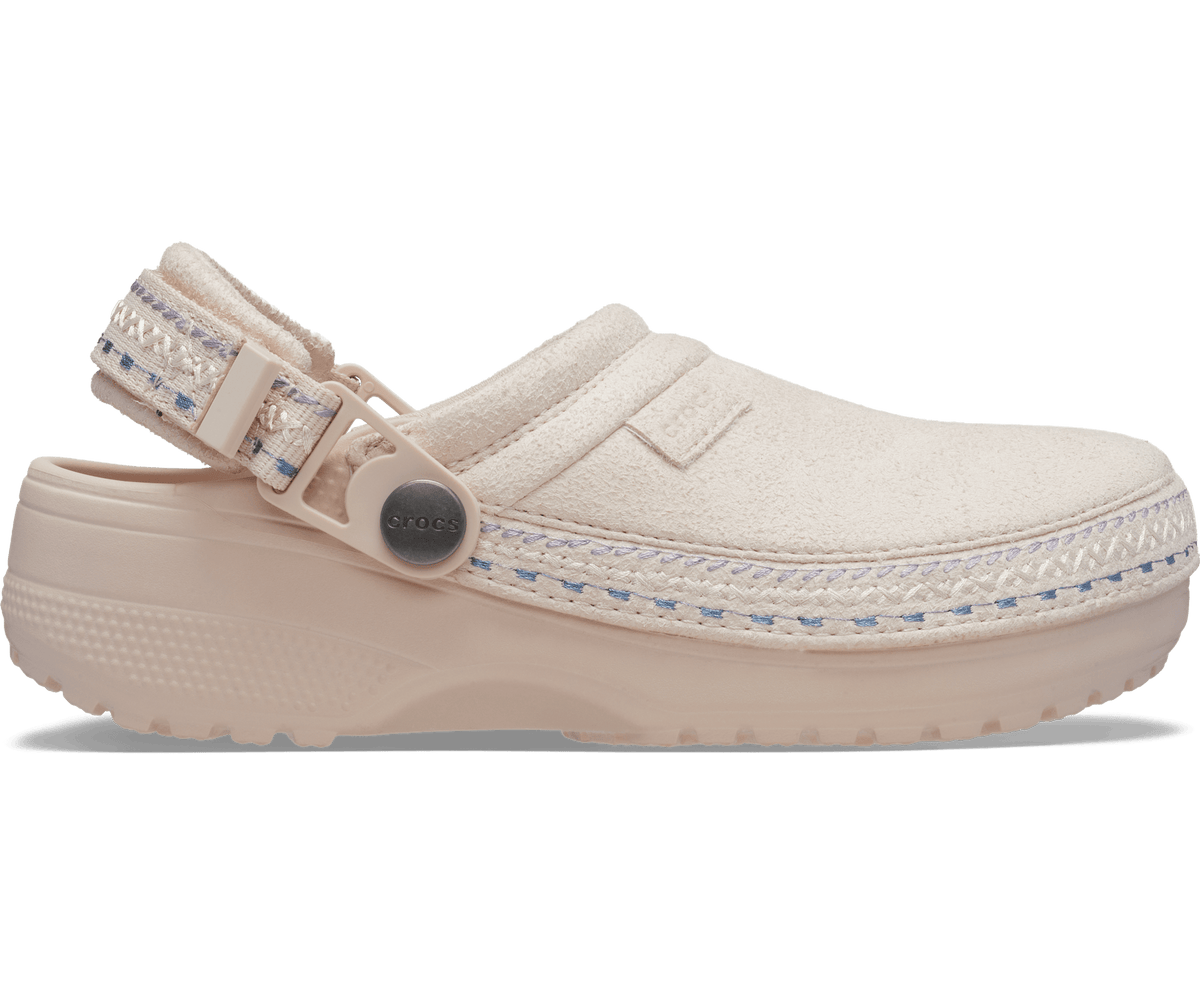 Crocs Kids' Crafted Vegan Suede Stitch Clog - Quartz