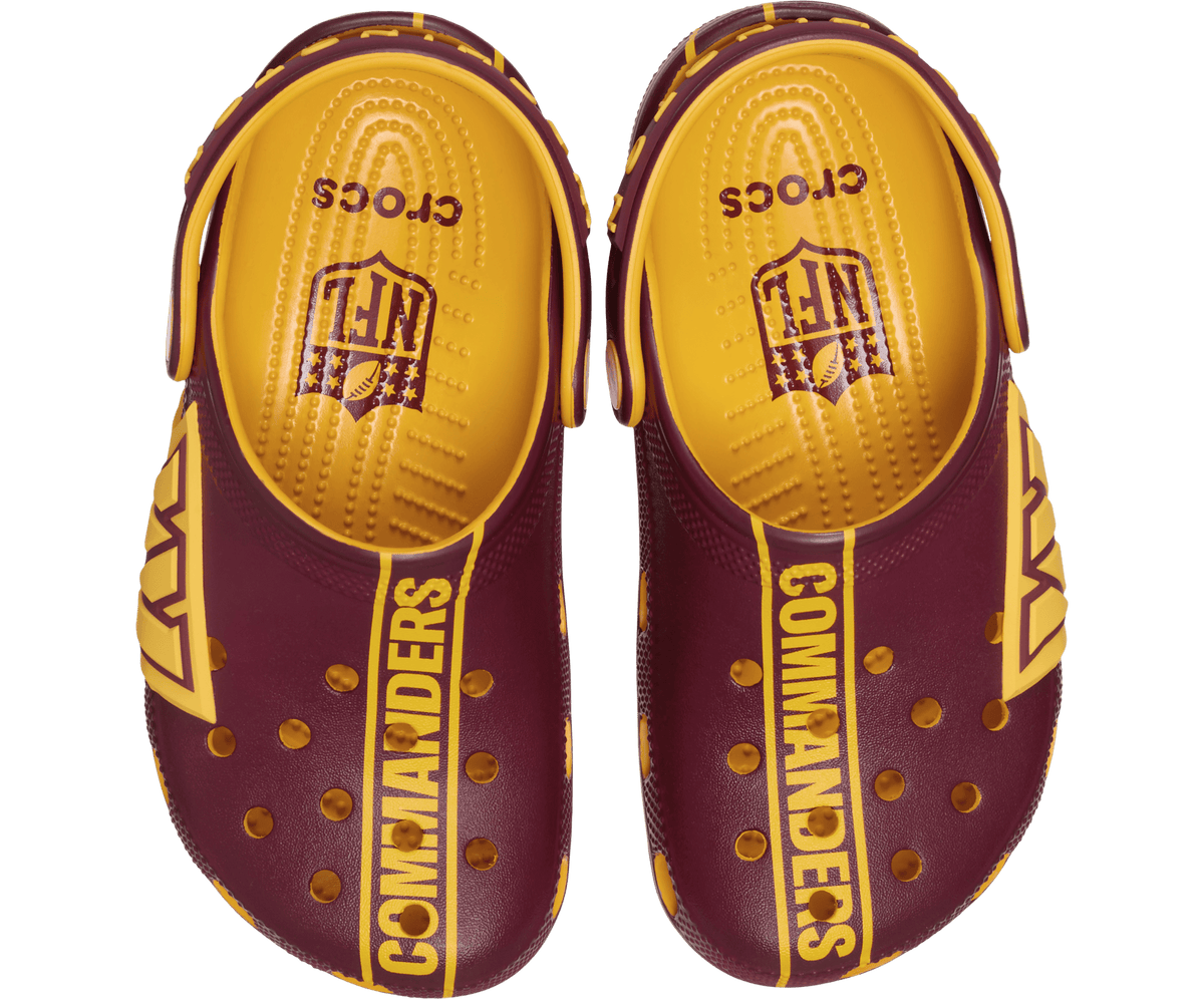 NFL x Crocs Kids' Washington Commanders Graphic Classic Clog - Multi