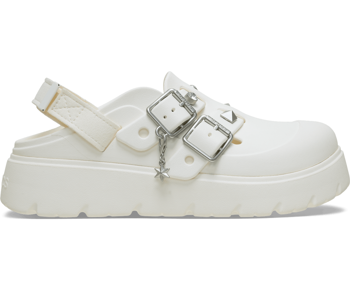 Crocs Women's Loaferette Star Studded Clog - Chalk