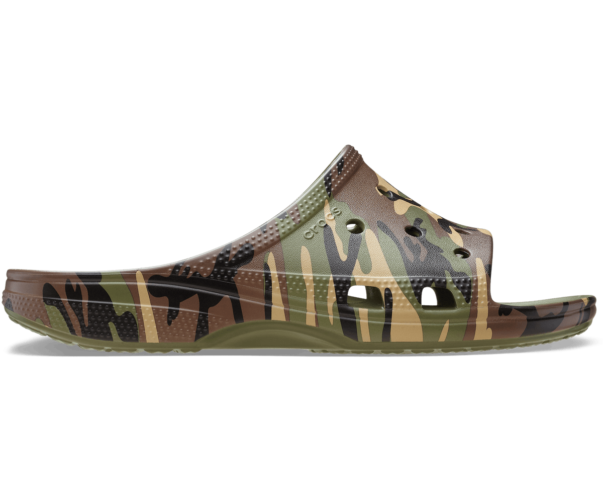 Crocs Men's Camouflage Saturday Slide - Army Green / Multi