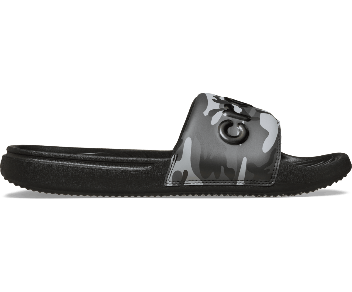 Crocs Men's All Day Camouflage Slide - Black / Grey