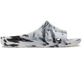 Crocs Men's Marbled Saturday Slide - Black / White