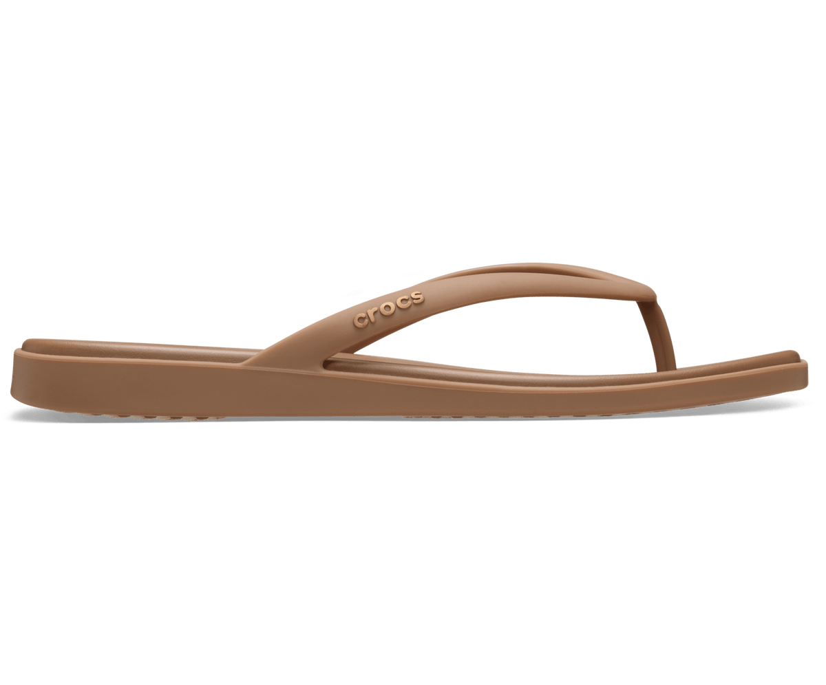 Crocs Women's Miami Square Flip - Milk Chocolate