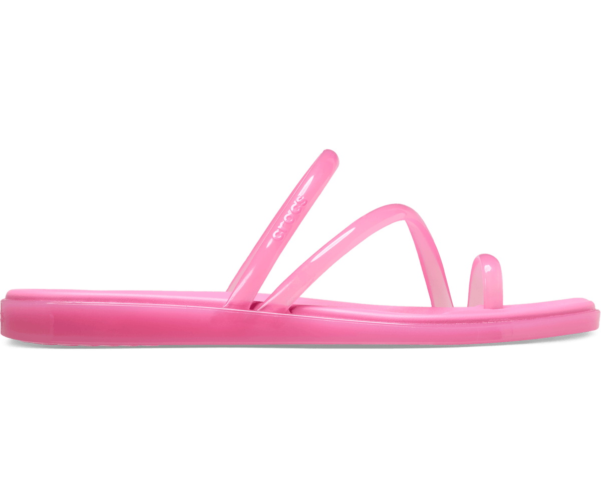 Crocs Women's Miami Toe Loop Jelly Sandal - Pink Lemonade Jelly